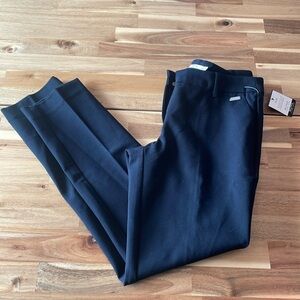 NWT Alfred Sung Slim Fit Black Dress Pants size 8